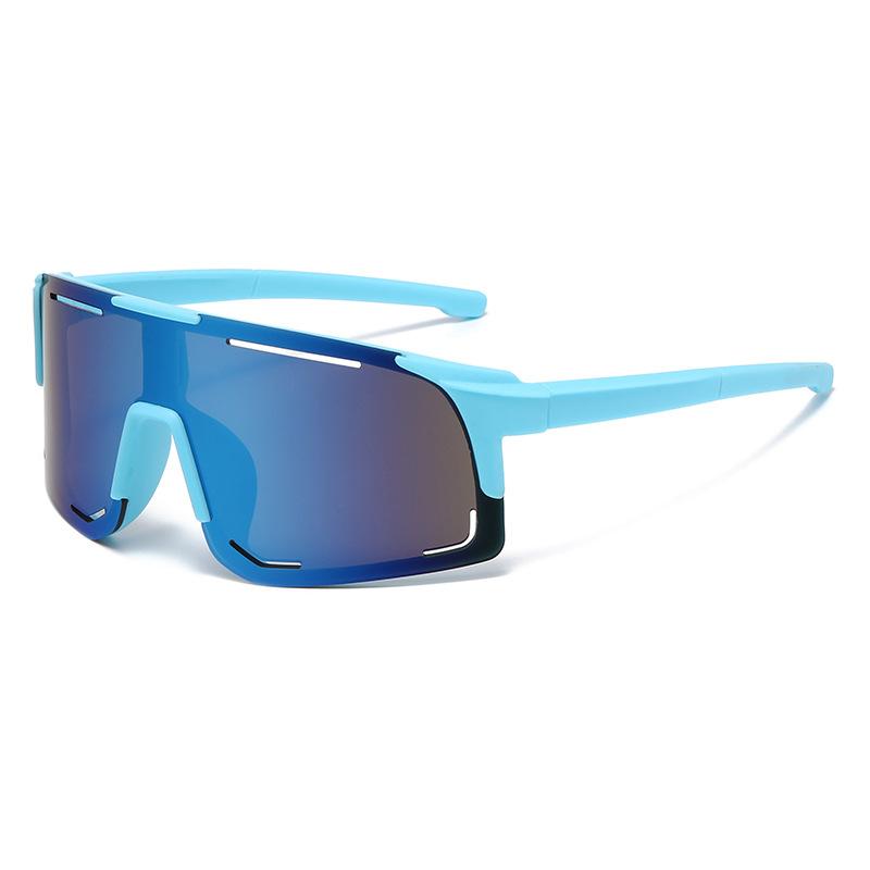 Fashion Children'S Colorful Cycling Glasses Personalized Sports Sunglasses Outdoor Mountaineering Integrated Eye Protection Sunglasses