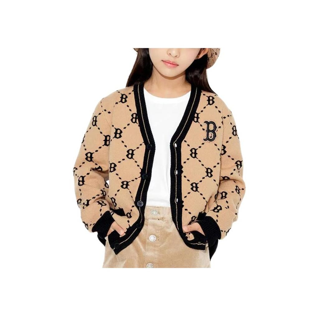 New MLB Knitwear Unisex Beige Yellow 7AKCM0124-43BGS