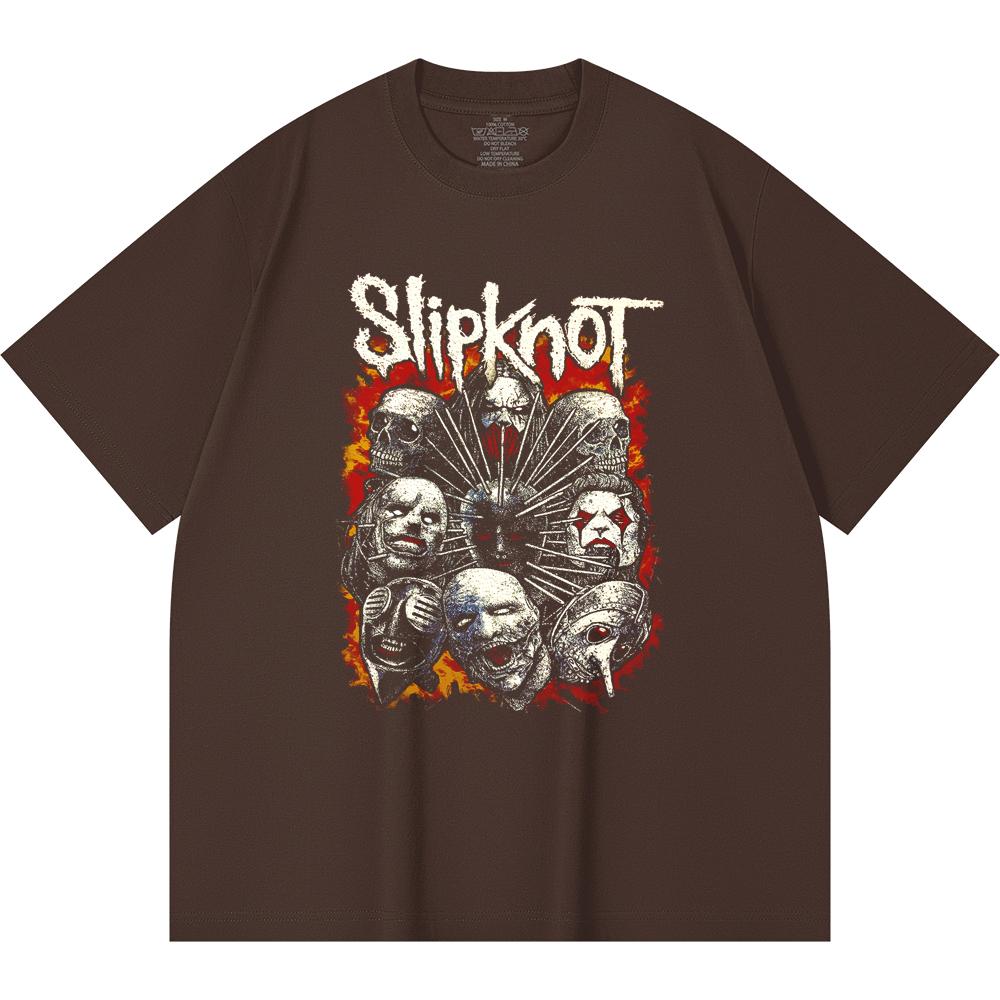 T-shirt Heavy Metal 100% Cotone 230 Gsm Stampa Band Rock Musica Popolare Unisex T-shirt Pesante in Cotone