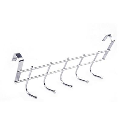 Bom espaço-economia resistente à corrosão prata cor porta cabide gancho para quarto cabide