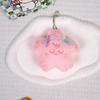 Squeezing Bow Pink Siamese Cat Kapibala Star Pendant Keychain Doll Plush Doll Accessories