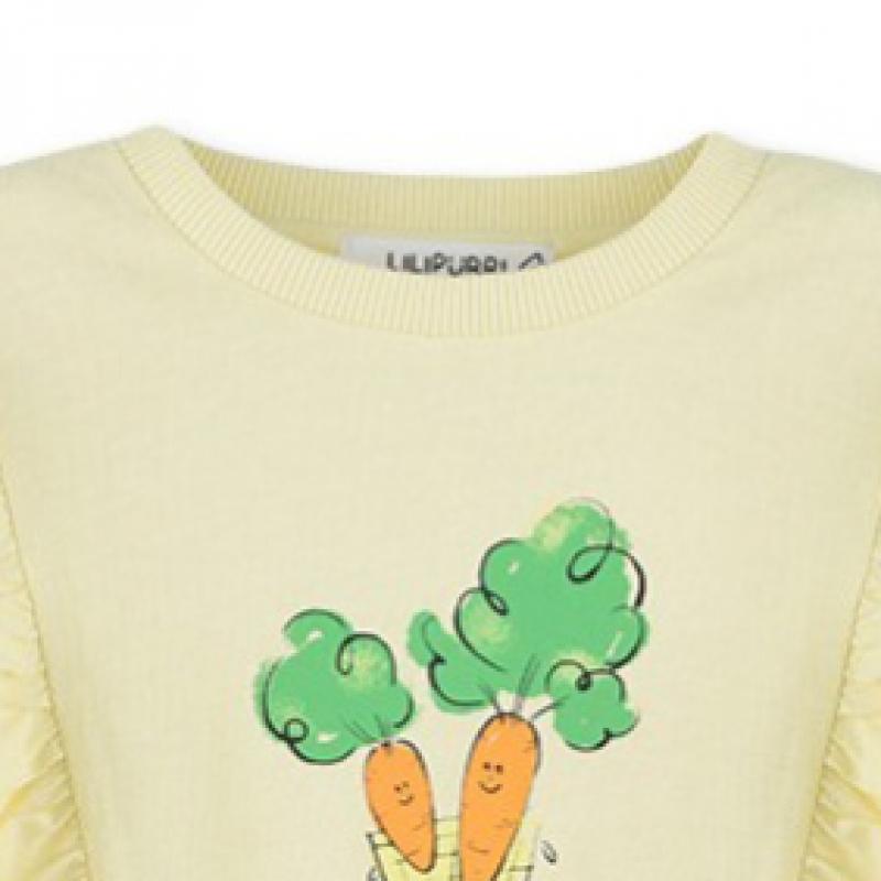 [lilipuri] Picknick-Sweatshirt, Oberteil und Unterteil, Gelb 
