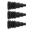 3PCS Firewall Boot Harness Protection Sleeve Black Rubber Universal for 3 8in to 1in Wire Bundles