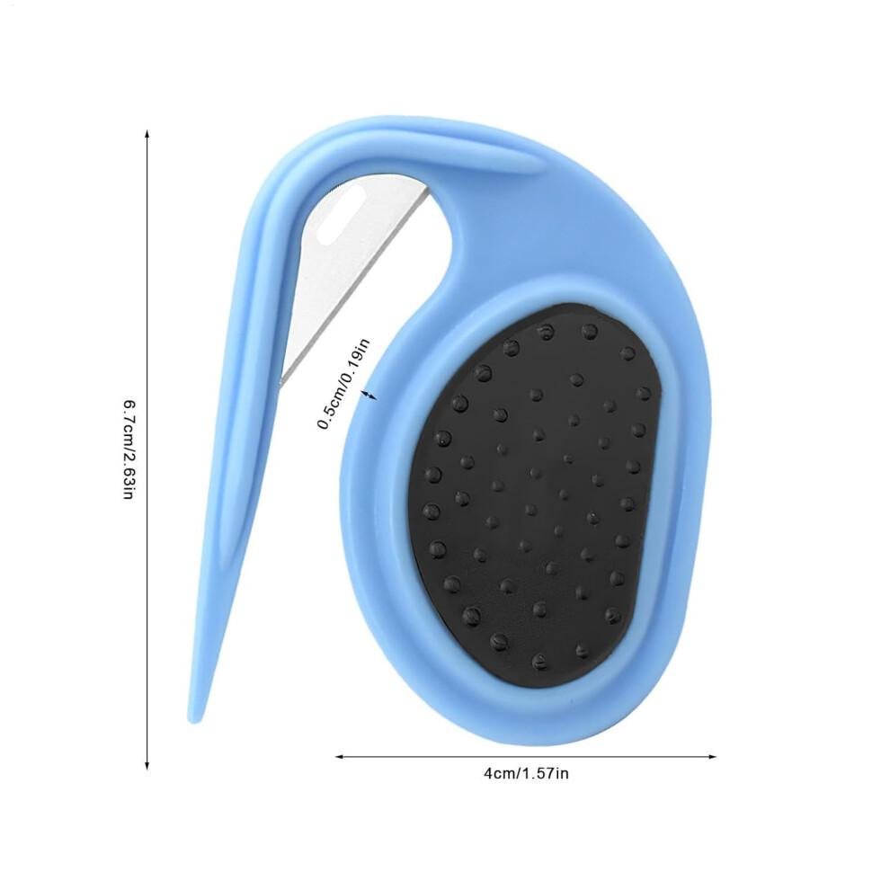 Cat Detangling Tool Stainless Steel Hair Remover For Cats, Non-Slip Ergonomic Grooming Comb, Blue