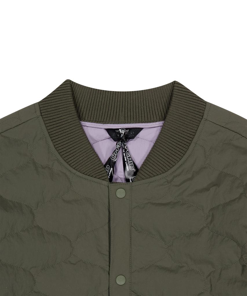 Offgrid Og Wave Quilted Light Padded Jacket - Khaki