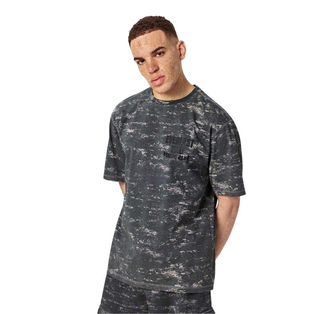 Everlast Mens Boxing Club Camo Cotton Oversized T-Shirt