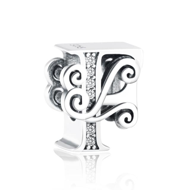 

Подходят оригинальные подвески браслет 925 стерлингового серебра AZ 26 английские буквы подвеска бусина DIY изготовление ювелирных изделий Berloque для женщин