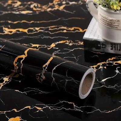 Papel Pintado Vinílico Autoadhesivo de Mármol - Removible, Impermeable, Adhesivos de Pared Peel & Stick Para Habitaciones, Cocinas y Muebles