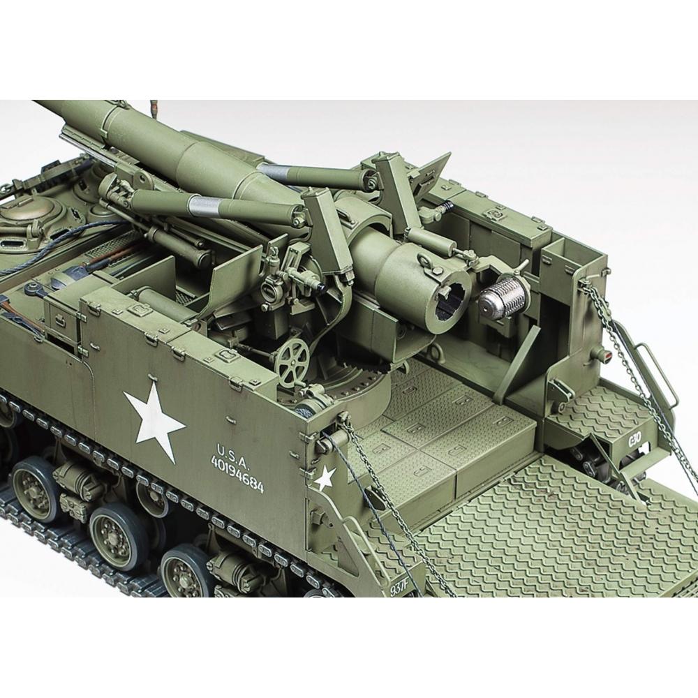 Tamiya 135 Military Miniature Series No.351 US Army 155mm M40 Self-Propelled Artillery Big Shot Plastic Model 35351