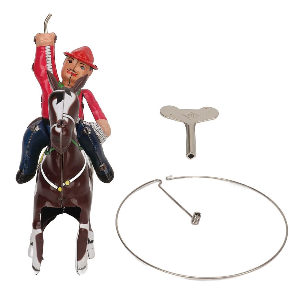 Clockwork Vintage Figure Toy Cowboy Theme Wind Up Ornament Toy Personalized Decoration for Kids