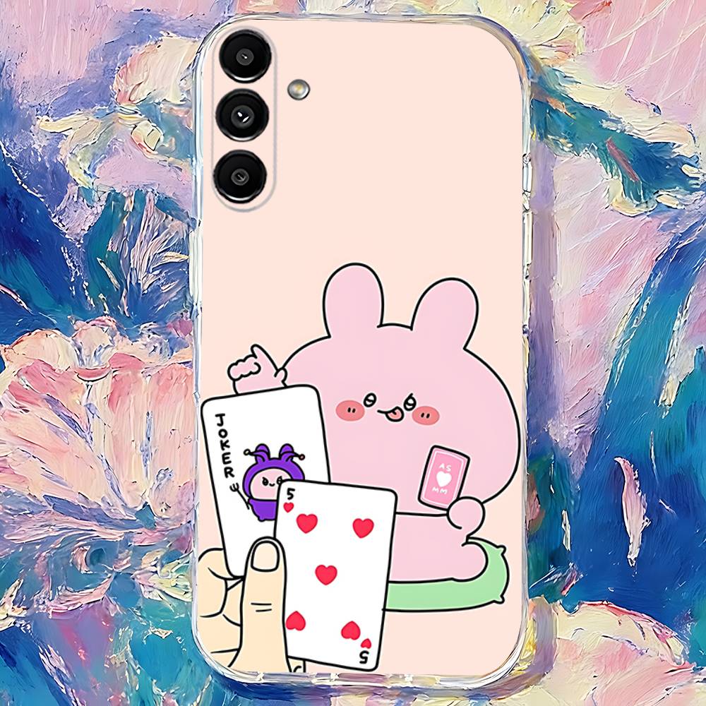 Cartoon CUTE A-Asamimichan Transparent TPU Case for  Samsung S21,S24,S30,S23,S25,S22,S20,S10,5G,FE,PIus,Lite,Ultra