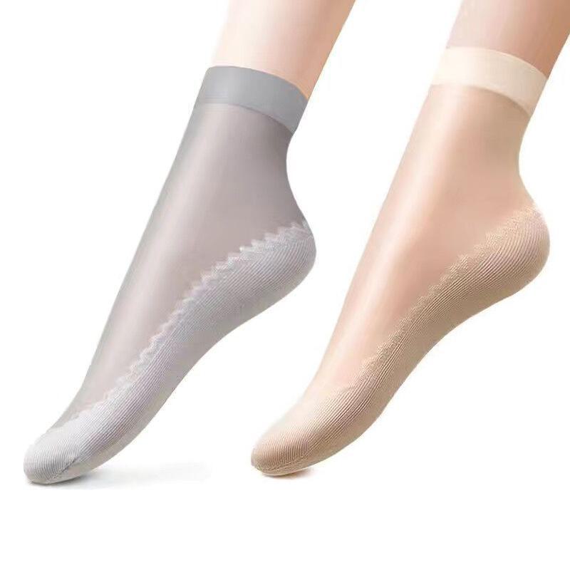 Women's Durable Cotton-Soled Anti-Slip Mid-Tube Socks - All Seasons