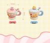 Adorable Rabbit Ceramic Mug Set: Birthday Gift for Girls - Couple Style Souvenir Water Cup with Gift Box