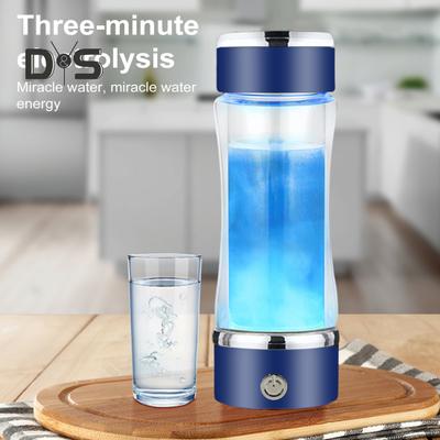 420ML Hydrogen Water Cup Portable Hydrogen Water Bottle Generator Improve Water Quality Quick Electrolysis Ionizer Machine for Office Travel Daily