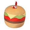 Simulation Cute Transformed Hamburger Chicken Doll Plush Toy Doll Girl Sleeping Pillow Sofa Pillow
