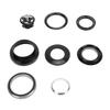 Bike Bearing Headset 44mm Straight Tube Aluminum Alloy CNC Cutting Process Cycling Headset Replacement