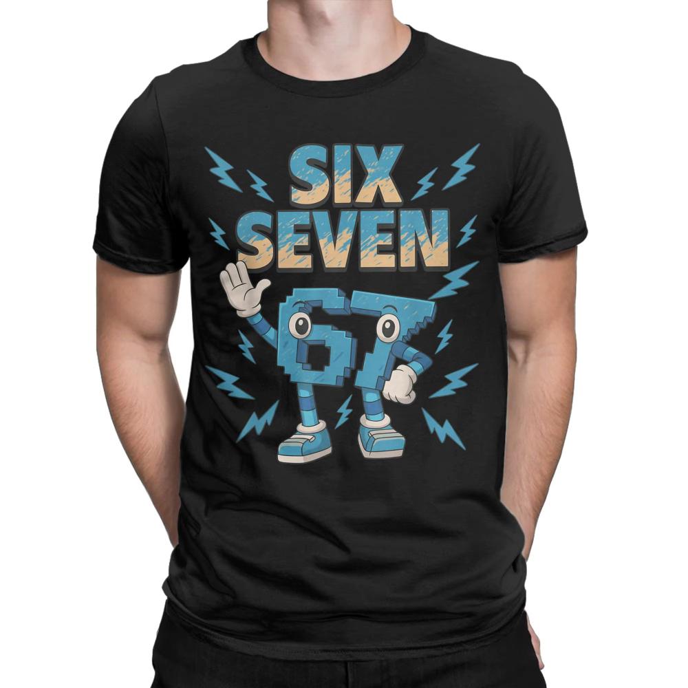 

Men Women s Cotton Printed T-Shirt Meme 67 Six Seven Italian Brainrot Funny T-Shirts Harajuku Summer Tees Tops S