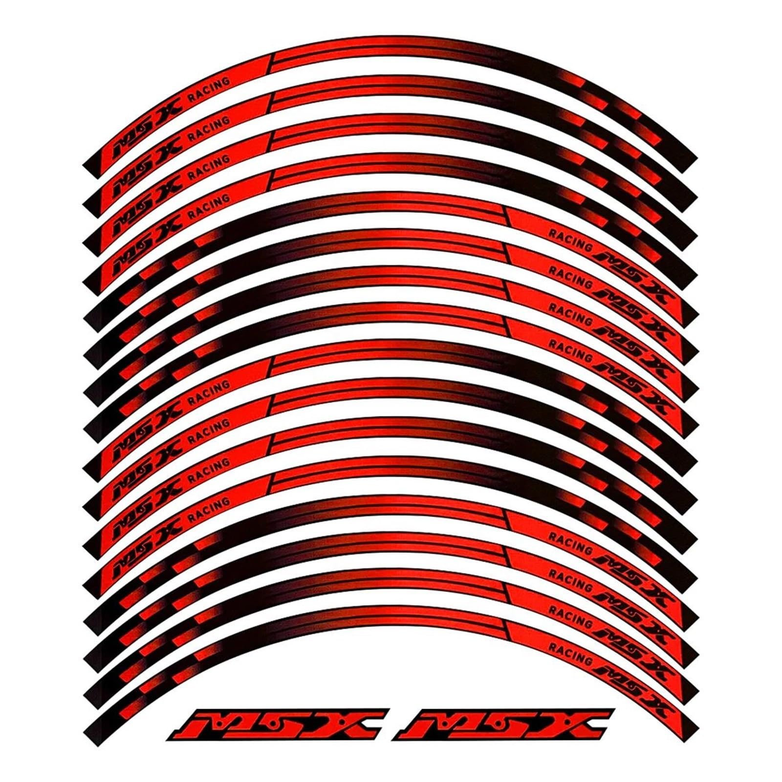 

Motorcycle Wheel Hub Reflective Sticker Fits Honda MSX 125 Grom One size