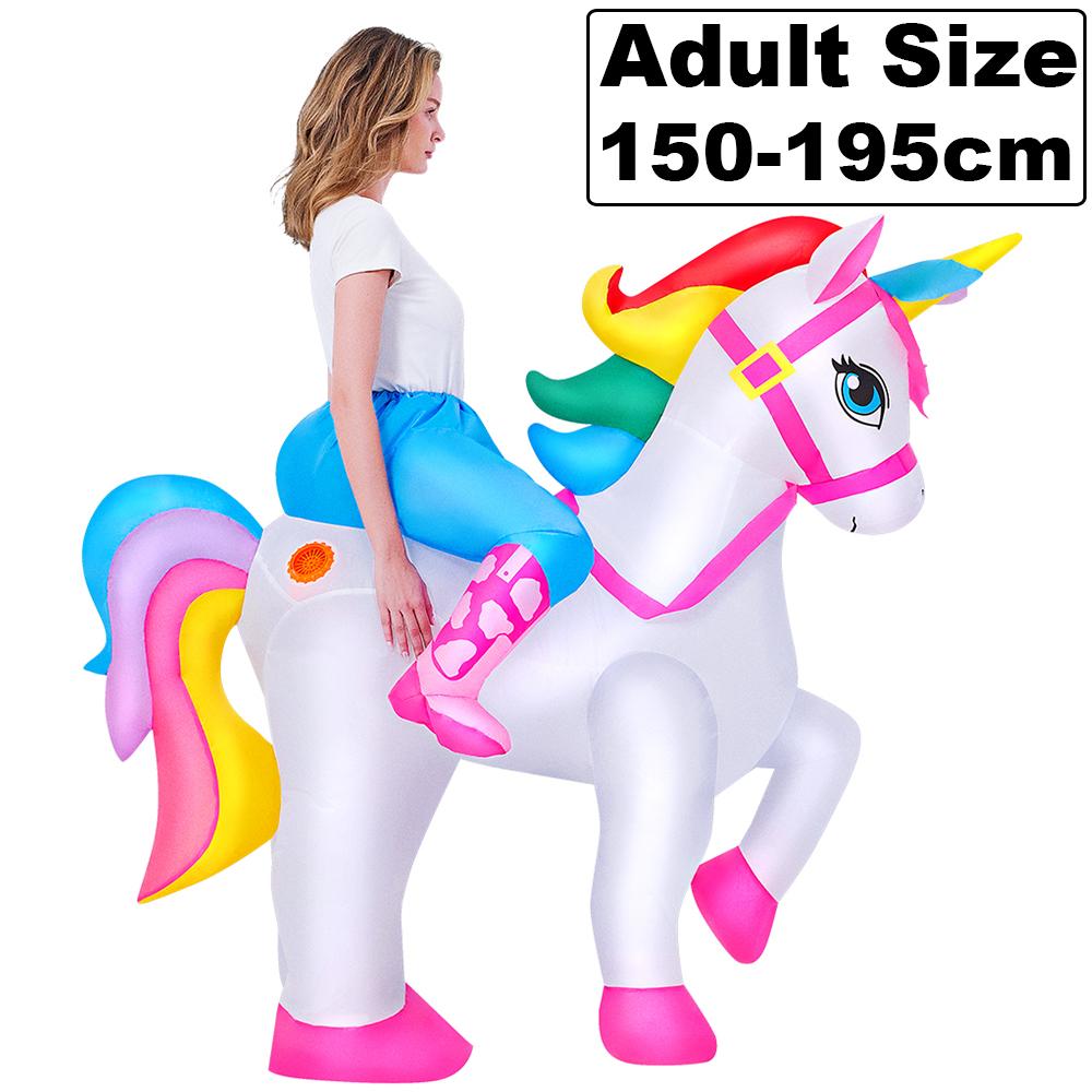 Nouveau Costume Gonflable d'Animal Cavalier Combinaisons Anime Robe Mascotte Purim Halloween Fête de Noël Costumes Cosplay pour Adulte As shown