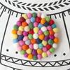 Felt Ball Mat, Colored Felt Mat Insulation Table Mat, Rainbow Themed Decorative Mat, Tea Mat
