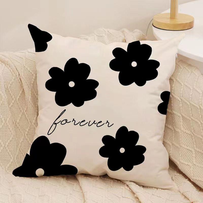 Floral Pillow Square Pillow Case Living Room Sofa Cushion Covers Room Bedroom Bedside Window Dormitory