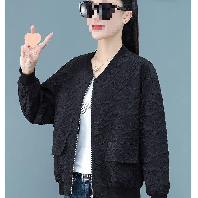 Women's Petite Korean Style Baseball Jacket - Early Autumn Casual Outerwear 2025