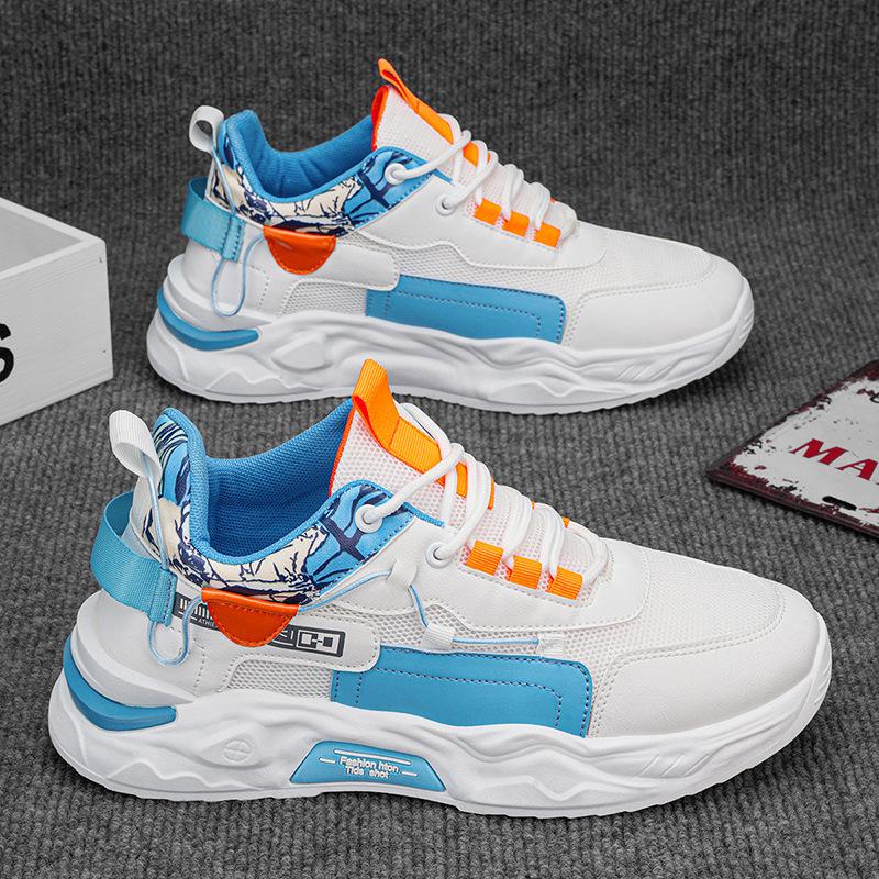 

Мужские кроссовки 2024 года, осенние, сетчатые, повседневные, дышащие, модные, удобные, на шнуровке, на толстой подошве, подходящие для бега, Zapatillas De Hombre 44 оранжевый