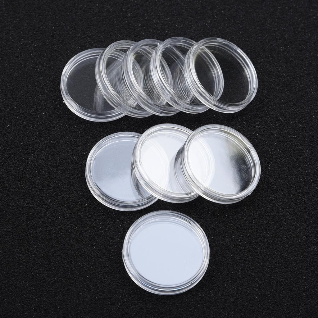 Coin Boxes Plastic Storage Collectibles Cases Dustproof Display Useful