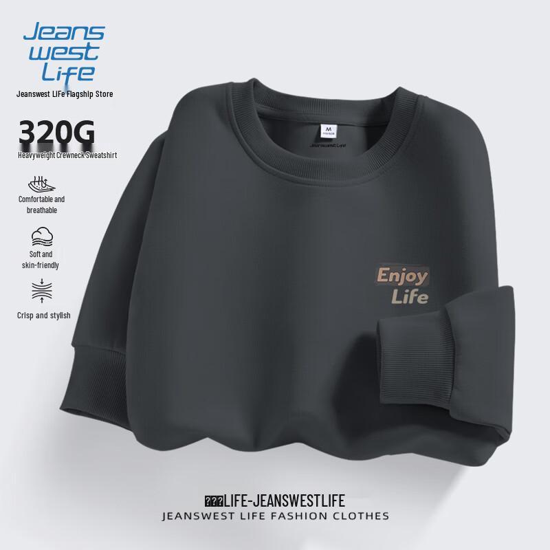 Jeanswest Life Men's Graphic Round Neck Sweatshirt