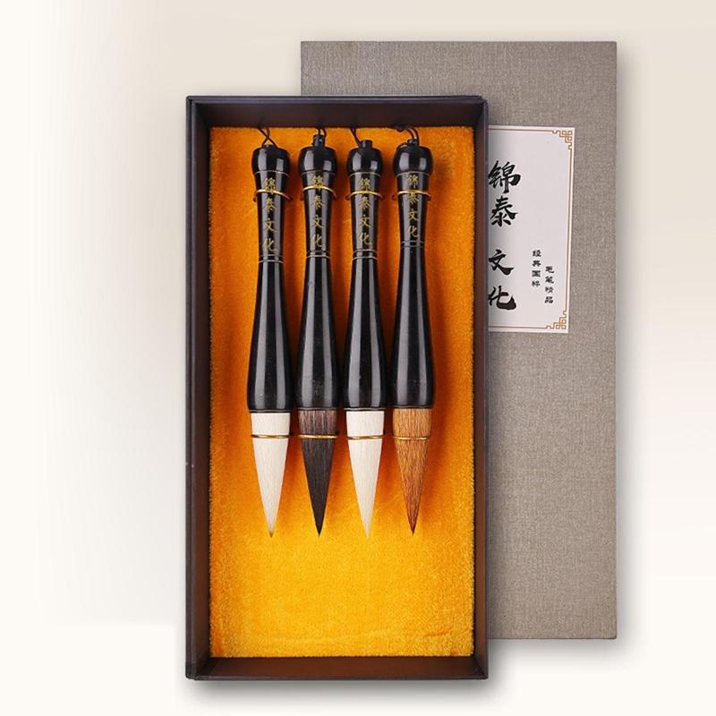 Chinese Spring Festival Couplets Calligraphy Brush Pen Handmade Hopper-shaped Sumi Drawing Brush for Landscape Painting