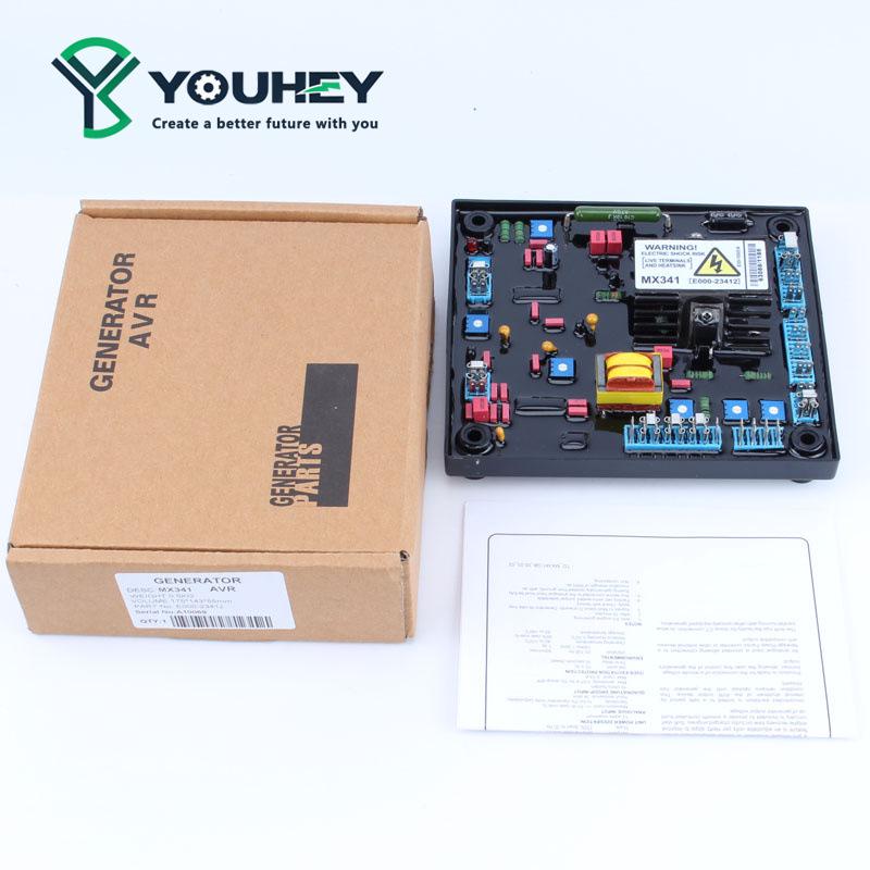 MX341 High-Quality AVR for Brushless Generator with Red Capacitor