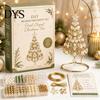 Juegos de Decoraciones Colgantes Navideñas Kit de Adorno de Cuentas para Árbol de Navidad DIY, Juego de Manualidades con Cuentas 3D, Regalos de Manualidades para Aficionados Hecho Fácil para Principiantes con