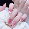 Dream Sweet Rainbow Blush Smudge Nail Piece Fresh Texture Fake Nail Finished Nail Piece