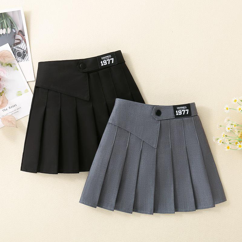 Fusta plisata fata de primavara/toamna 2025: Fetiță Western College Style JK