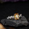 Wind S925 Sterling Silver Natural Colored Treasure Ring, High Sense Temperament, Lucky Niche Design, Light Luxury, High-End
