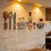 7pcs 2D Wooden Wall Decor Set Wall Sticker Ornaments Kitchen Wall Sign Wall Decor  for Bar Home