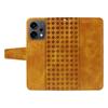 For Oppo Reno14 5G (China)/Oppo Reno14 F 5G/Oppo Reno14 5G (Global) Leather Case Wallet Stand Grids Imprinted Phone Cover with Strap