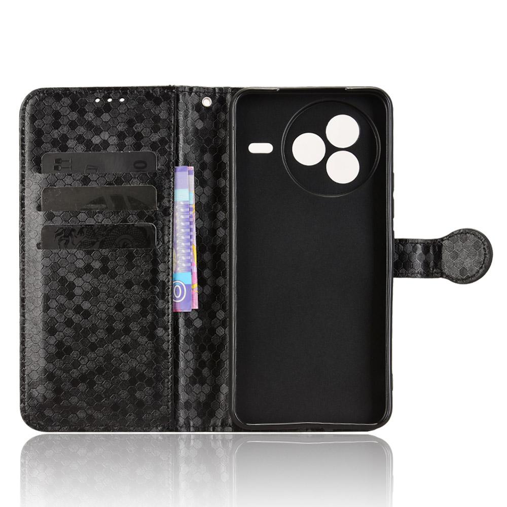 For Xiaomi Civi 5 Pro 5G Wallet Case Dot Pattern Imprint PU Leather Phone Cover with Wrist Strap