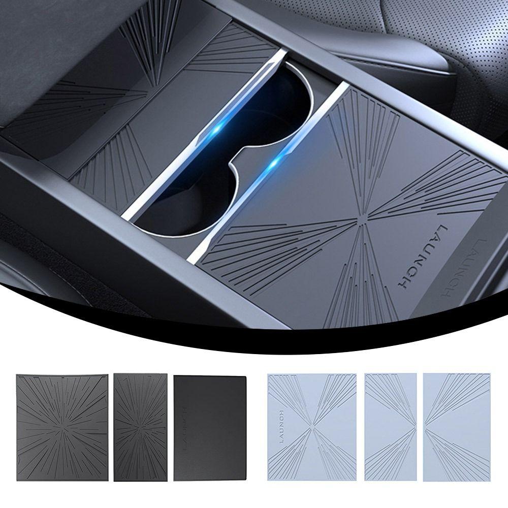 3pcs Silicone Central Control Panel Mat for Tesla Model 3/Y Juniper Launch 2025