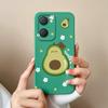 For Vivo Y03t Y02t iQOO U5x Z9 Lite Y400 Pro Y18i Y18t Cute Avocado Pattern Phone Case Lens Protection Liquid Silicone Shockproof Shell For Vivo Cover