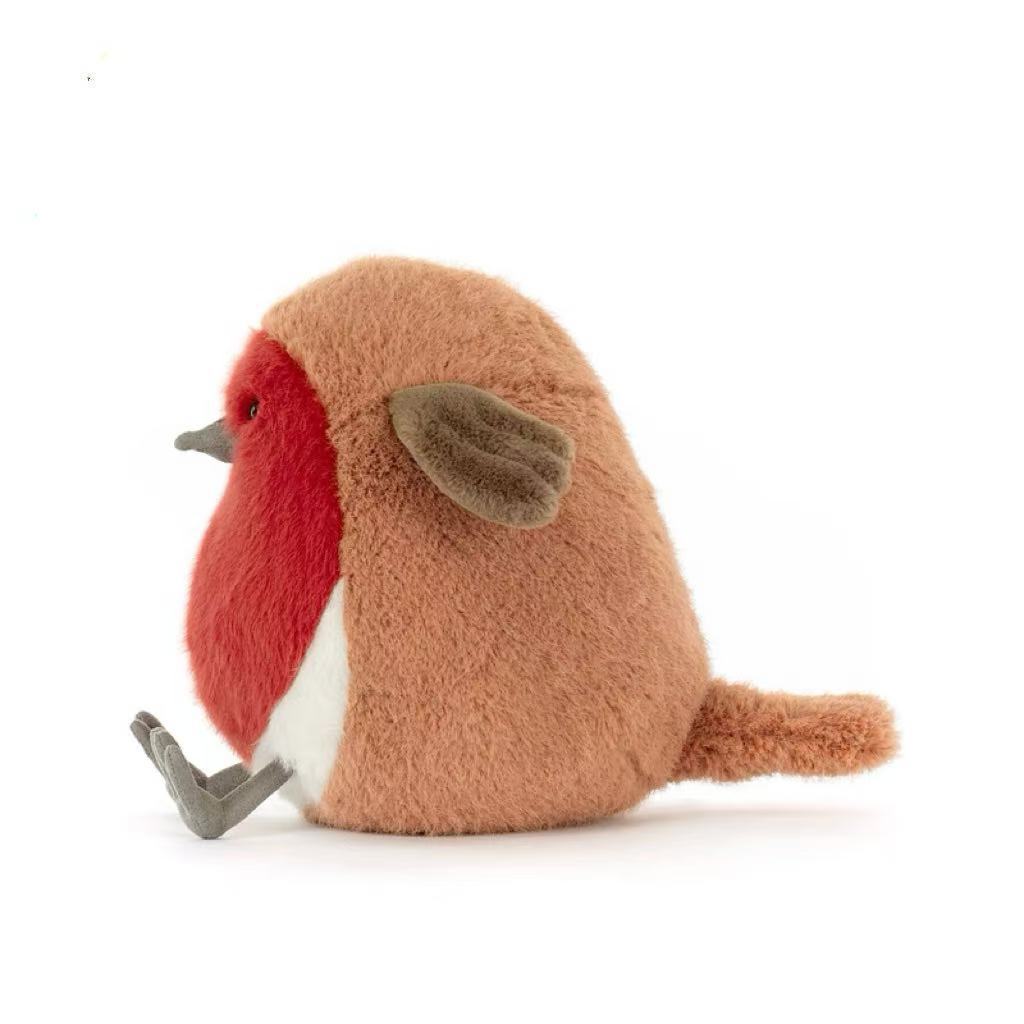 Jc Plush Robin Toy Bird Animal Stuffed Doll Bedroom Decoration Cute Kids Gift