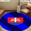 Slovakia's Bratislava Team Round mat, Anti-slip Circle Carpet Chair rug For livingroom,Bedroom, doormat home decor Gift Christmas Gifts