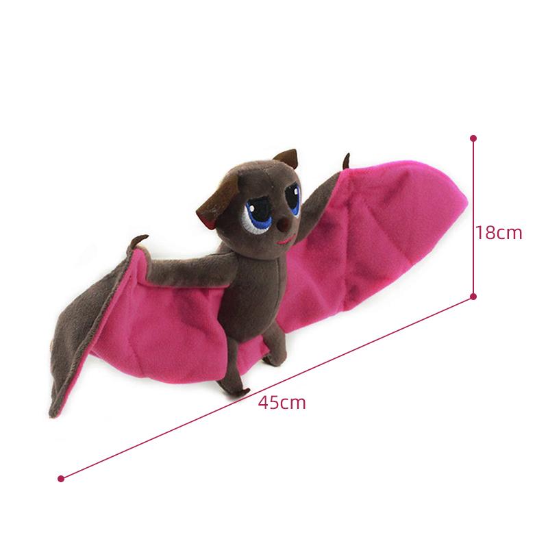 Poseable Bat Plush Toy With Bendable Wings Cute Soft Stuffed Animal Mini Halloween Decor Gift For Kids And Adults