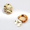 Yousheng Cufflink Irregular Shape Polished Shine Finish Cufflink Studs Business Shirt Button Cover DIY Clothing