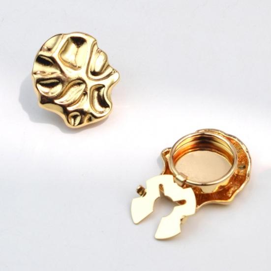 Yousheng Cufflink Irregular Shape Polished Shine Finish Cufflink Studs Business Shirt Button Cover DIY Clothing