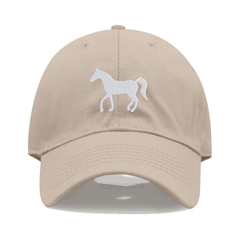 Șapcă de baseball pentru femei Șapcă pentru bărbați Bumbac spălat Broderie cal de desene animate Șapcă tată Șepci sport de golf pentru bărbați Pălării de soare Dropshipping