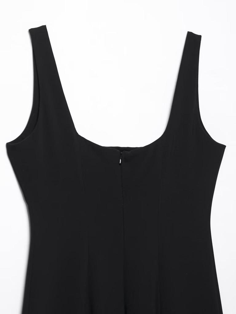 TAOP&ZA Spring/Summer Women's Elegant Midi Sleeveless Dress