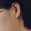 (silver 925) Melo Flat Earring