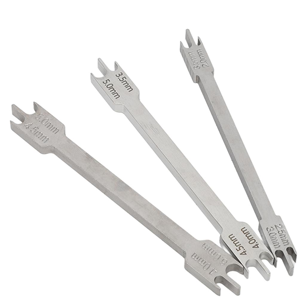 3pcs Dental Bracket Gauge Locator Stainless Steel Different Types Orthodontic Bracket Positioner