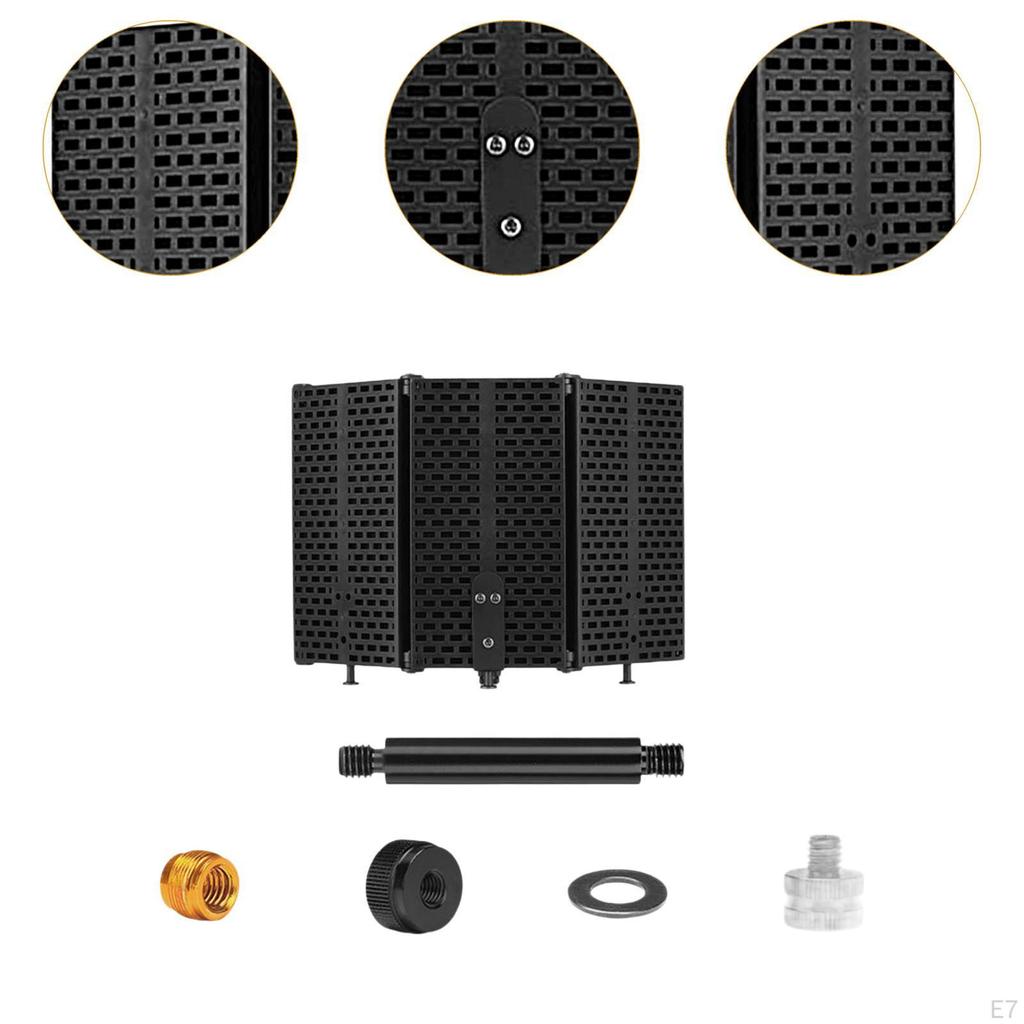, Reflection Filter, Vocal Recording Panel, Sound Absorbing Foam for Singing, Podcasts